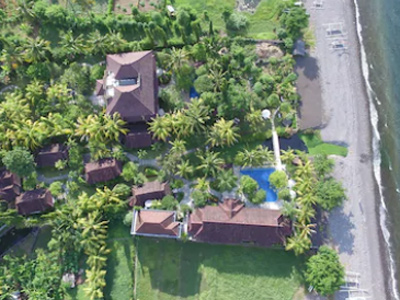 Hotel Bali Amed Arya Beach Resort vue drone